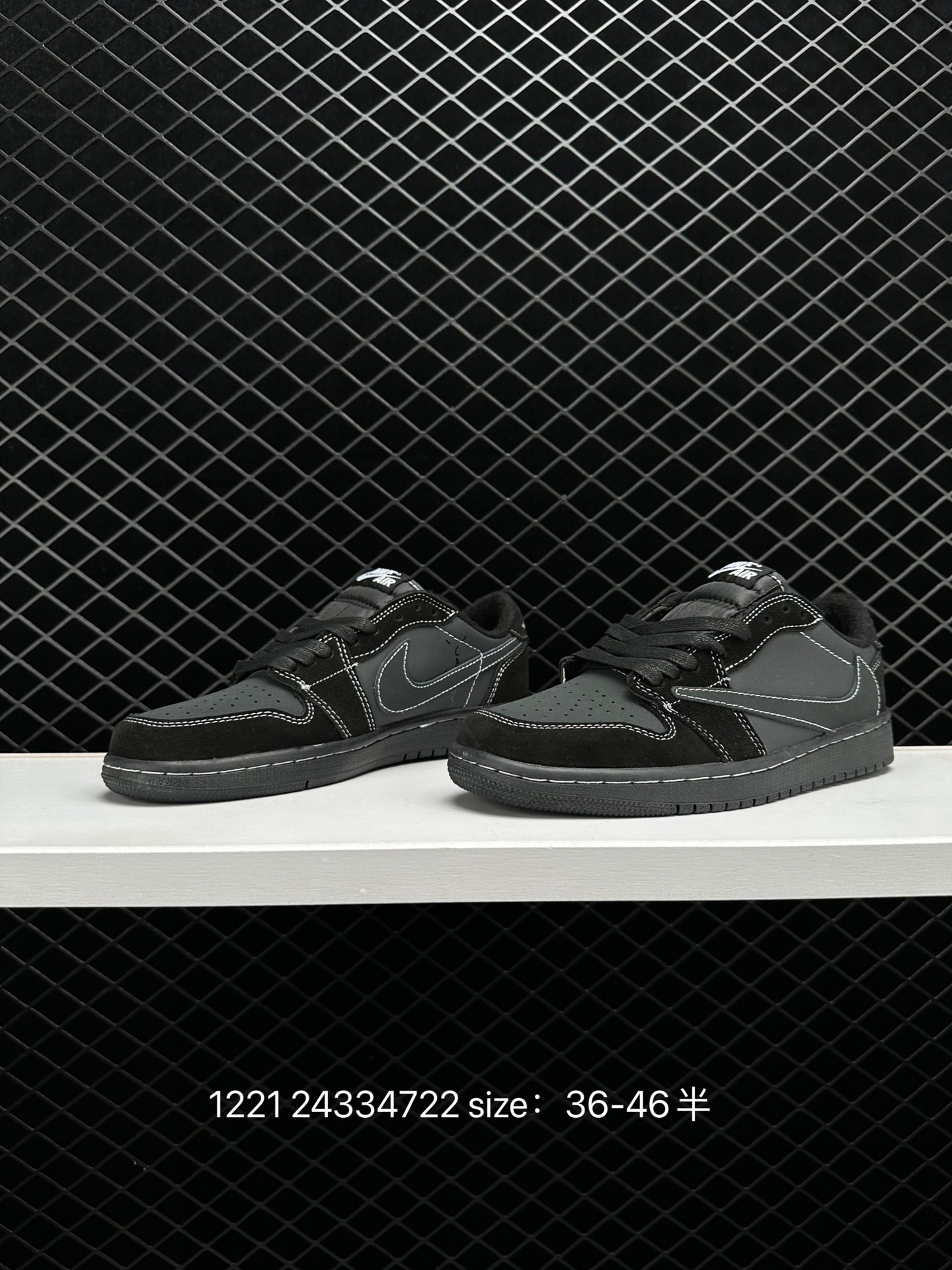 Travis Scott x Air Jordan 1 Low OG “Black Phantom